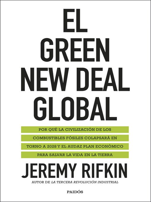 Title details for El Green New Deal global by Jeremy Rifkin - Available